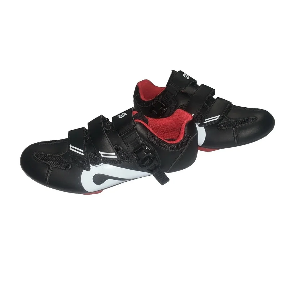 Peloton Cycling Bike Shoes Unisex EU 41 US MEN/8 WOMEN/10‎ Black White W/ Cleats